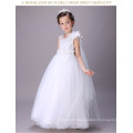 Nouveau mode robe de bal de mariage blanc 12 ans fille maxi robe de princesse